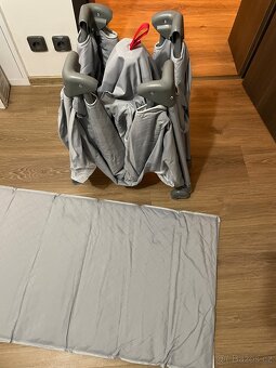 ZOPA Postýlka skládací Lely Silver Grey - 7