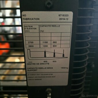 Toyota BT SWE 120L • 2019 • Duplex • sklopná plošina • 1600 - 7