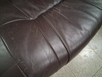 Pohovka kožená rustikální - 7