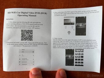 Autokamera HD, kamera do auta, WiFi připojení - 7