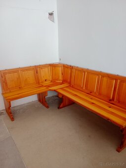 Masív rohová sedací souprava - 7