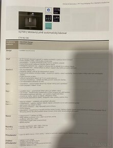 Nový vestavný automatický kávovar SIEMENS STUDIO LINE - 7