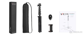 Stativ/selfie tyč  Victiv P10 s dálkovým ovládáním - 7