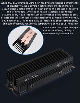 M2 chladič/heatsink pro SSD - 7