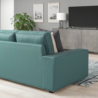 IKEA KIVIK 2místná pohovka, Kelinge šedotyrkysová - 7