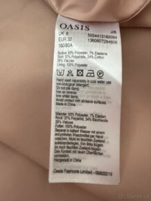 Nové béžové šaty Oasis vel. XS - 7