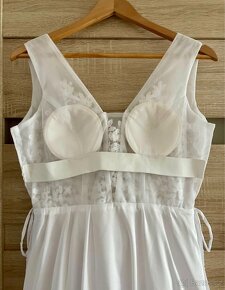 Boho svatební šaty s krajkou - 7