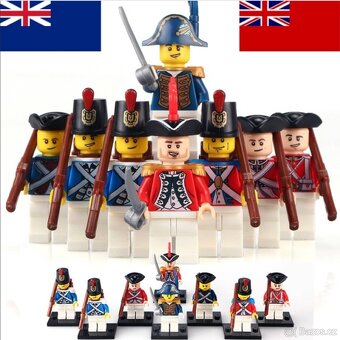 Figúrky piráti (8ks) typ lego, nové nehrané - 7
