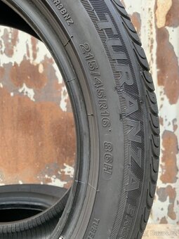 2ks 215/45/16/Bridgestone 2017/86H/letní 6.7m - 7