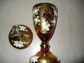 pohár rubínové sklo - 7