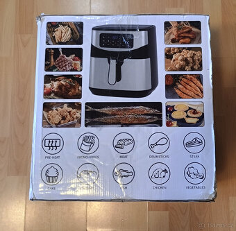 Swiss Pro+ Horkovzdušná Digitální fritéza 10L, 200C, 1800W - 7