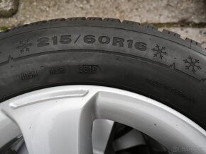 Alu Vw 5/112 R16 + 215/60 R16 zimní Dunlop - 7