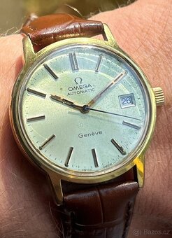 LUXUSNÍ PÁNSKÉ NÁRAMKOVÉ HODINKY OMEGA GENEVA AUTOMAT - 7