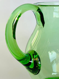 Retro džbán 1.7l, zelené sklo - 7