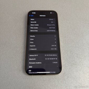 iPhone 14 Pro 256GB, bez škrábance, záruka - 7
