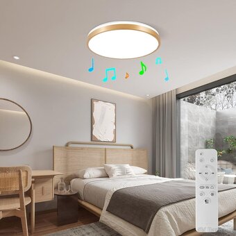Horevo LED RGB stropní svítidlo 30 cm s Bluetooth reprodukto - 7
