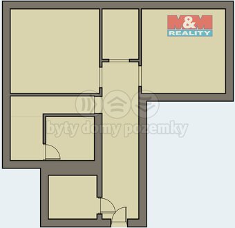 Pronájem bytu 2+1, 64 m², Počátky, ul. Sídliště - 7