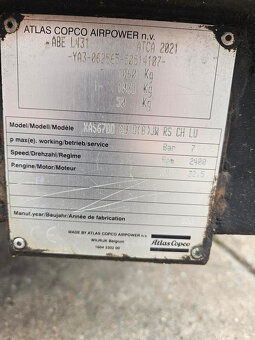 Kompresor Atlas Copco XAS 67 - 7