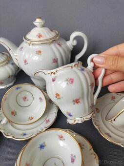 Úžasná porcelánová mokka souprava Otto Hädrich Witwe (OHW) - 7