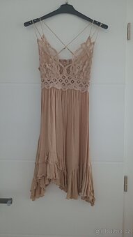 Letní hnědé šaty - 7