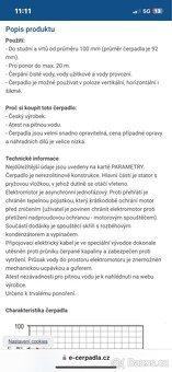 Ponorné čerpadlo třífázové české do vrtu studny - 7