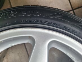 Alu kola R16 4x114.3 Borbet + letní pneu 205/45/16 Hankook - 7