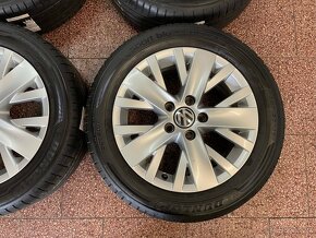 Originál Volkswagen ALU kola 5x112 r16 letní pneu 8mm - 7