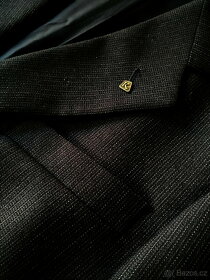Pánský oblek černomodrý sako + kalhoty 24 K Riccardo Germany - 7