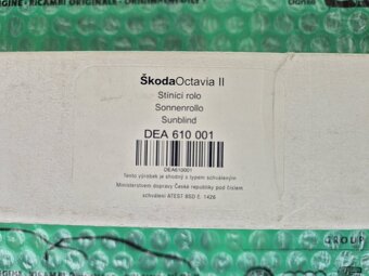 sluneční roleta Škoda Octavia II (1Z) DEA610001 - 7