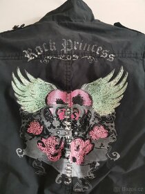 Moderní bunda rock dívčí bunda vel. 116 - 7
