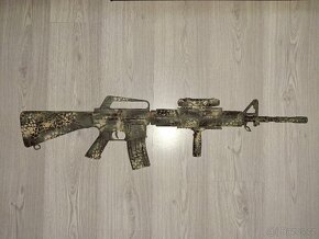 airsoft M16A3 WELL manuál, DIY KRYLON camo příslušenství ABS - 7