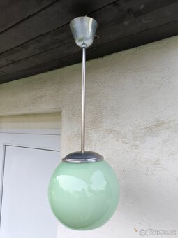 Starožitný Art Deco lustr "koule" - 30. léta - 7