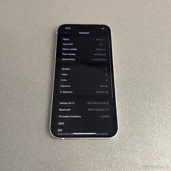 iPhone 13 256GB bílý, pěkný stav, 12 měsíců záruka - 7