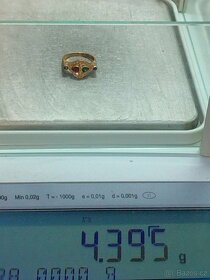 Zlaty damsky prsten Diamanty a td 0,585 punc Vaha 4,395 g - 7