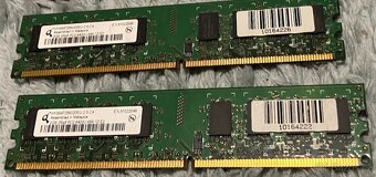 Paměti RAM do PC, typu DDR, DDR2 a DDR3, uvedená cena za vše - 7