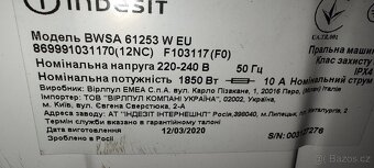 Indesit BWSA 61353 W EU na náhradní díly. - 7