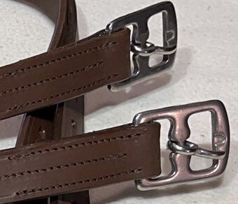 Třmenové řemeny hnědé se třmeny-komplet - 7