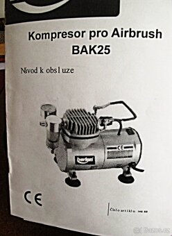 Airbrush kompressor berlan BAK 25 - 7
