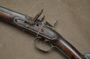 Historická dvouhlavňová křesadlová brokovnice - 7