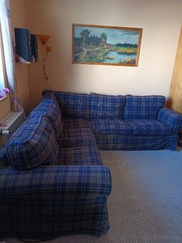 Rohová pohodlná L sedačka IKEA Ektorp - 7