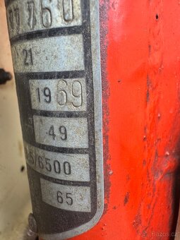 Jawa 21, 1969 platné doklady, malá SPZ - 7