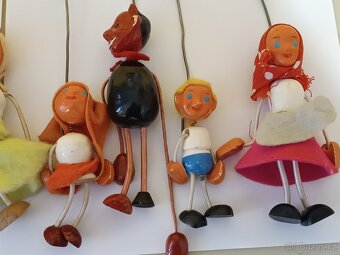 Staré retro loutky, hračky - 9 ks - 7