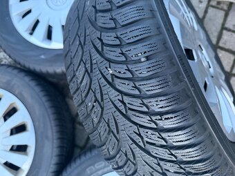 ORIGINÁL disky Škoda, Volkswagen R16, 5x112 - ZIMNÍ PNEU - 7