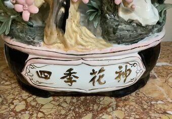 Staré porcelánové sousoší Asie - 7