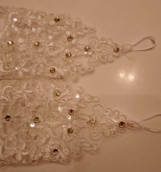 SVATEBNÍ RUKAVIČKY PELERÍNKY ŠTOLY MASKY NEJEN PRO NEVĚSTY - 7