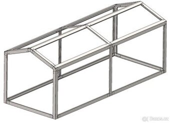Ocelova konstrukce 3,1x7,8m, pozink - 7