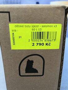 Závodní dětské lyžařské boty SALOMON X 3 60 velikost 21 - 7