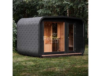 Finská sauna LUX s předsíní 245×340 - 7