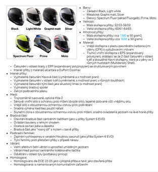 Přilba BMW 7 karbon Spektrum (vel. 58/59 ECE) - 7