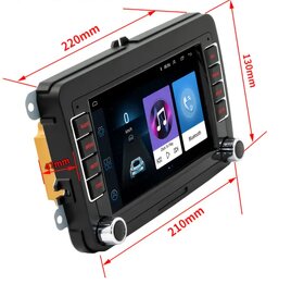 Nové 7" 2Din autorádio pro VW, ŠKODA SEAT s Android, GPS, BT - 7
